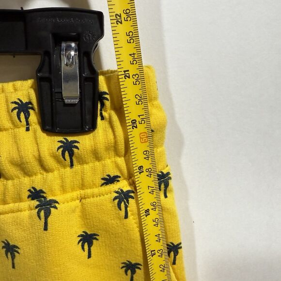 Men's French Terry Pocket Sweat Shorts Small Yellow - Picture 14 of 16